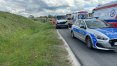 Na DK 16 pod Biskupcem doszło do zderzenia busa z przyczepką