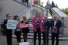 Przedstawiciele komitetu Lewicy, z liderką listy w okręgu nr 3 - Bożeną Przyłuską - zaprezentowali pokrótce program, o który chcą walczyć w Brukseli
