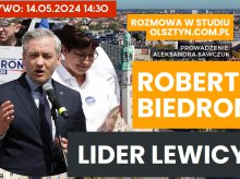 LIVE! Robert Biedroń gościem studia Olsztyn.com.pl [WIDEO]