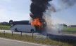 Na S5 pod Ostródą doszło do pożaru autobusu