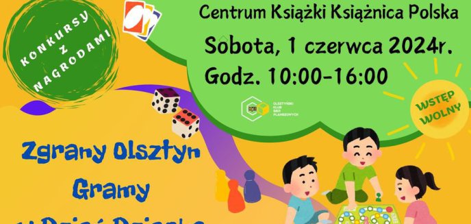 Olsztyński Klub Gier Planszowych K11 zaprasza na Dzień Dziecka z konkursami!