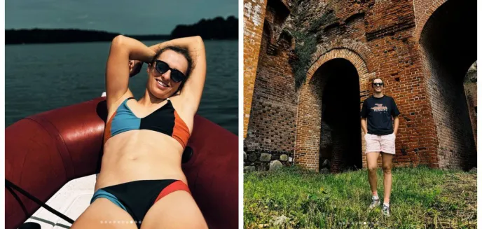 Iga Świątek pozuje w bikini. Warmińsko-mazurskie wakacje gwiazdy tenisa