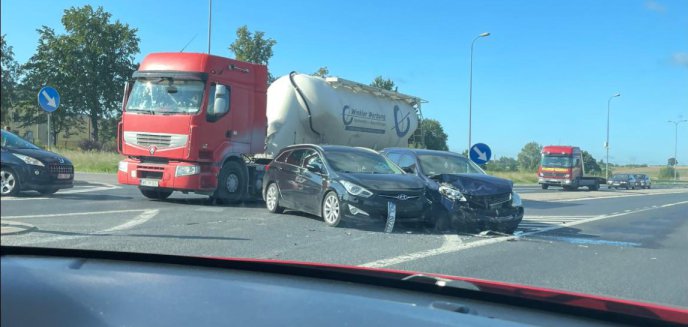 Gmina Barczewo. Zderzenie dwóch pojazdów na DK16