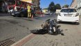 Niebezpiecznie na ul. Jagiellońskiej w Olsztynie. Ucierpiał m.in. motocyklista