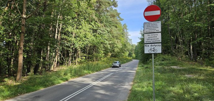 Olsztyn. Ulica Leśna zamknięta dla samochodów. 