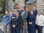 Przy mikrofonie miejski pełnomocnik PiS w Olsztynie, Paweł Warot