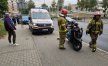 Motocyklista uderzył w barierki na al. Wojska Polskiego w Olsztynie