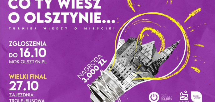 Co Ty wiesz o Olsztynie? Weź udział w turnieju wiedzy o mieście. Do wygrania 3000 zł!