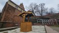 W olsztyńskim amfiteatrze stanęła "studnia obietnic". To instalacja MOK-u