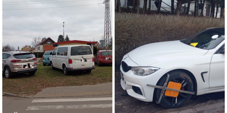 Olsztyńska straż miejska przypomina: trawnik to nie parking! [ZDJĘCIA]