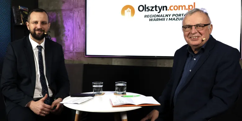 Prezydent Olsztyna o scenie na Targu Rybnym, "dziurze" przed Wysoką Bramą, gminie Purda i podcastach w ratuszu [WIDEO]