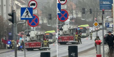 Artykuł: Straż pożarna w centrum miasta. Co się stało?