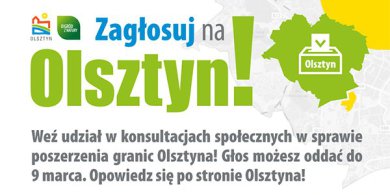 Artykuł: Trwają konsultacje społeczne na temat zmiany granic Olsztyna