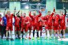 Radość piłkarzy ręcznych z Olsztyna po pewnym zwycięstwie w Biskupcu nad  utalentowaną młodzieżą z Płocka