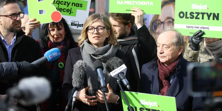 Magdalena Biejat (Nowa Lewica) w Olsztynie: "Koszty kredytów zaciskają się cały czas na szyi zwykłych ludzi"