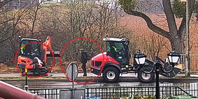 Artykuł: Koparką między dziećmi na ul. Iwaszkiewicza. „Omal nie doszło do tragedii” [WIDEO]