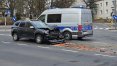 W porannym zdarzeniu na skrzyżowaniu al. Warszawskiej i ul. Barczewskiego najbardziej ucierpiała dacia