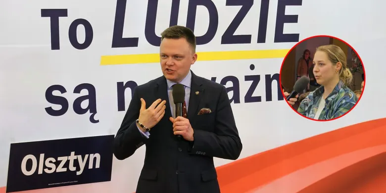 Szymon Hołownia, kandydat na prezydenta RP w Olsztynie. Zaskakujące pytania od 25-latki [ZDJĘCIA, WIDEO]
