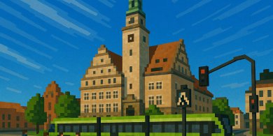 Artykuł: Zobacz, jak wyglądałby Olsztyn wybudowany przez gracza Minecrafta! [ZDJĘCIA]