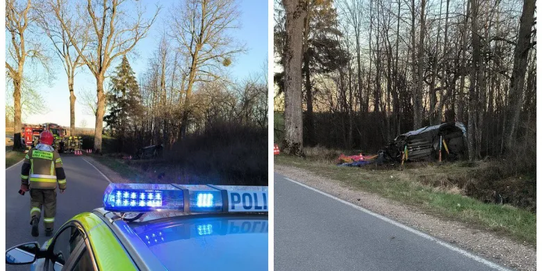 Śmierć pod Bisztynkiem. Z peugeota 52-latka wypadł silnik