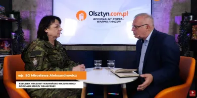 Mjr Mirosława Aleksandrowicz z W-MOSG o masowym zatruciu pokarmowym w Kętrzynie, sytuacji na granicy i działaniach straży granicznej [WIDEO]
