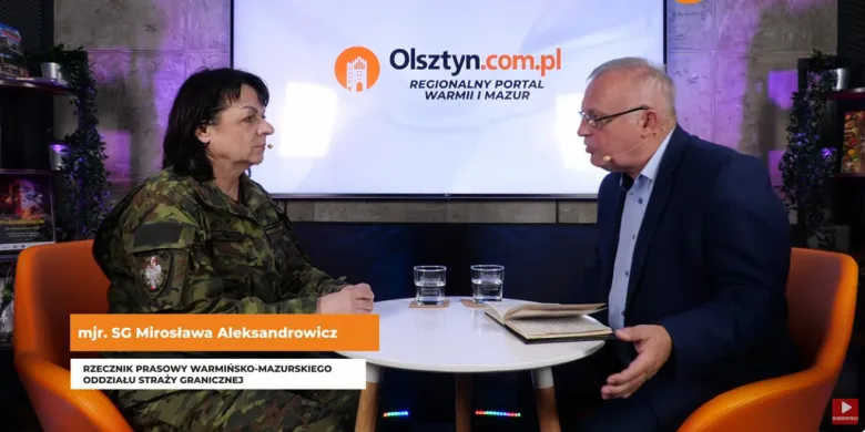 Mjr Mirosława Aleksandrowicz z W-MOSG o masowym zatruciu pokarmowym w Kętrzynie, sytuacji na granicy i działaniach straży granicznej [WIDEO]