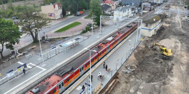 Artykuł: Trwa przebudowa stacji Ostróda. Można już korzystać z nowych peronów [ZDJĘCIA]