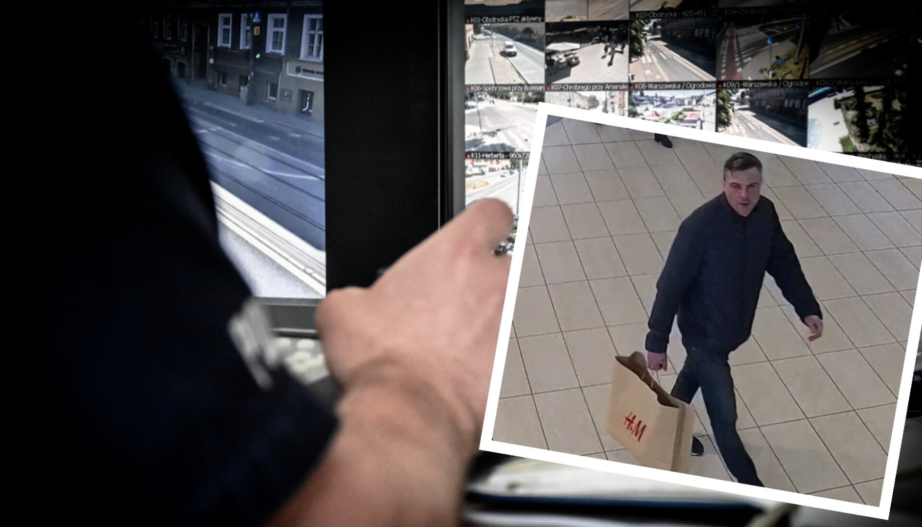 Przystojniak z papierową torbą poszukiwany przez policję z Olsztyna