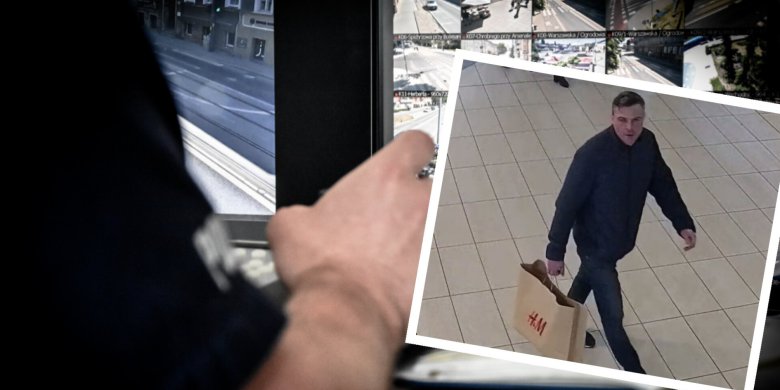 Przystojniak z papierową torbą poszukiwany przez policję z Olsztyna