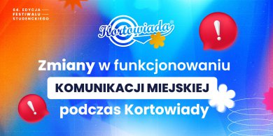 Artykuł: Zmiany w komunikacji miejskiej podczas Kortowiady 2025