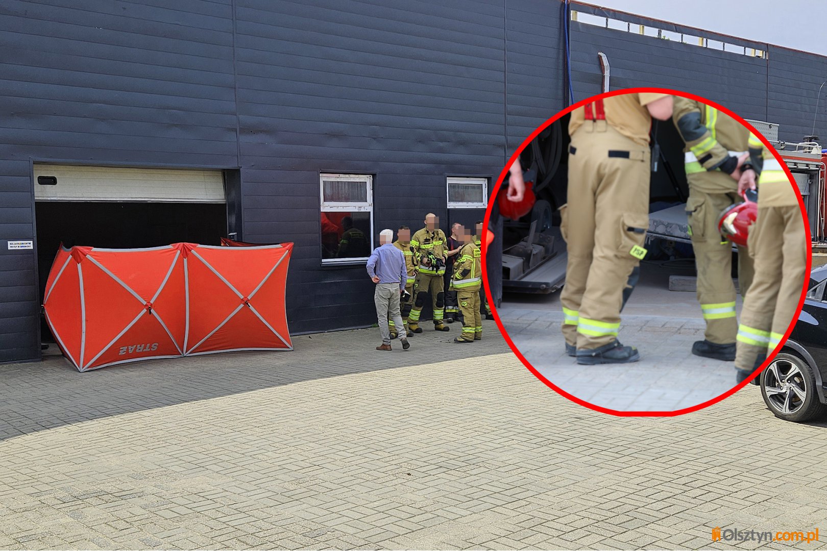 Tragedia w jednym z zakładów pracy w Olsztynie. 49-latek zginął na miejscu [ZDJĘCIA]