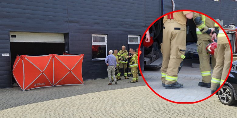 Tragedia w jednym z zakładów pracy w Olsztynie. 49-latek zginął na miejscu [ZDJĘCIA]
