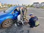 Na ul. Płoskiego w pobliżu Decathlonu doszło do zderzenia samochodu z motocyklem