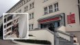 We wnęce okiennej urzędu wojewódzkiego w Olsztynie znalazł się borsuk