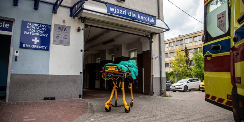 Ćwiczenia ratownicze w szpitalu MSWIA w Olsztynie. Placówka jest przygotowana na trudne sytuacje