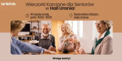 Wieczorki Karciane dla Seniorów w Hali Urania - spotkajmy się przy kartach!