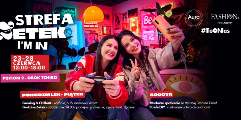 Chill, gaming oraz wyzwania modowe w „Strefie Zetek” w Aura Centrum Olsztyna