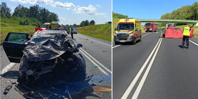 Artykuł: DK 16. Tragedia pod Biskupcem. Zginął 39-latek