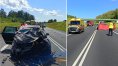 Droga krajowa nr 16 pod Biskupcem jest obecnie całkowicie zablokowana