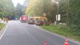 Miejsce tragicznego zdarzenia, w którym zginęła 29-letnia motocyklistka