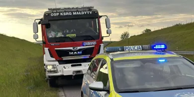 Pożar pod Małdytami. Ewakuowano m.in. 15 osób narodowości kolumbijskiej