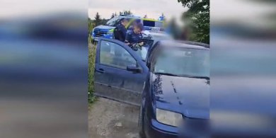 Artykuł: Dobre Miasto. Pijany 43-latek uciekał przed policją. Najpierw volkswagenem, potem na nogach