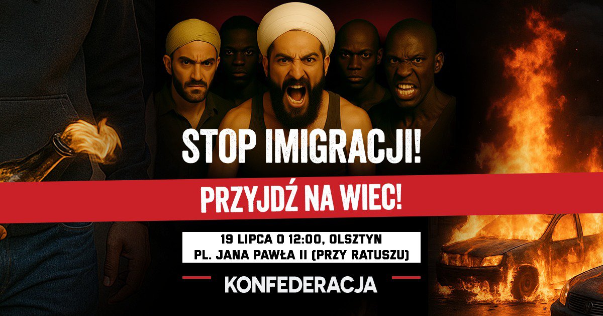 Konfederacja i KOD po dwóch stronach sporu o migrantów. Będą protesty w Olsztynie