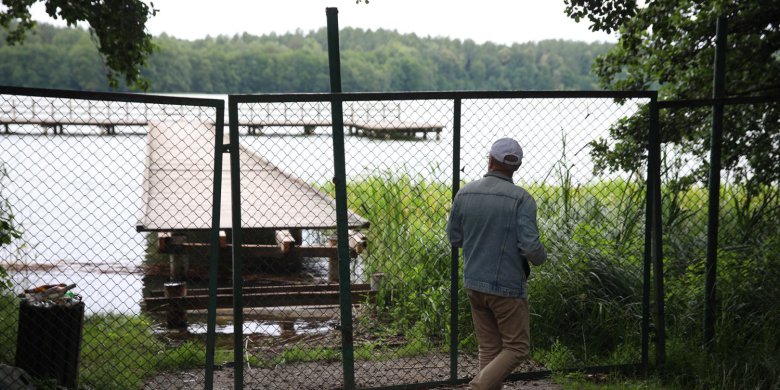 Molo w Kortowie zamknięte. Remont może potrwać do końca wakacji [ZDJĘCIA]