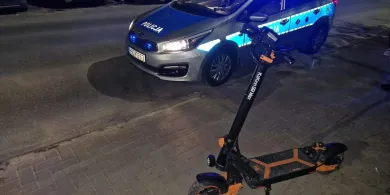 48-letni hulajnogista zdzierał kolanka na ul. Kościuszki w Olsztynie