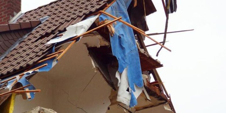 Mrągowo. Wybuch gazu w budynku jednorodzinnym