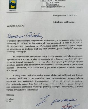 Zamieszanie wokół odpadów. Mieszkańcy Dorotowa stawiają opór wobec inwestycji Żabki. Co na to wójt?