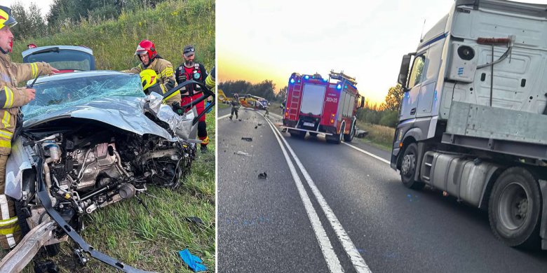 DK16. Tragiczny wypadek między Barczewem a Biskupcem. Nie żyje dwóch kierowców [ZDJĘCIA]