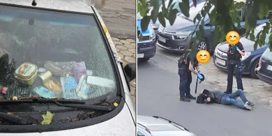 Wrak osobówki, fekalia i całodobowe libacje. Mieszkańcy ul. Wyszyńskiego w Olsztynie mają dość