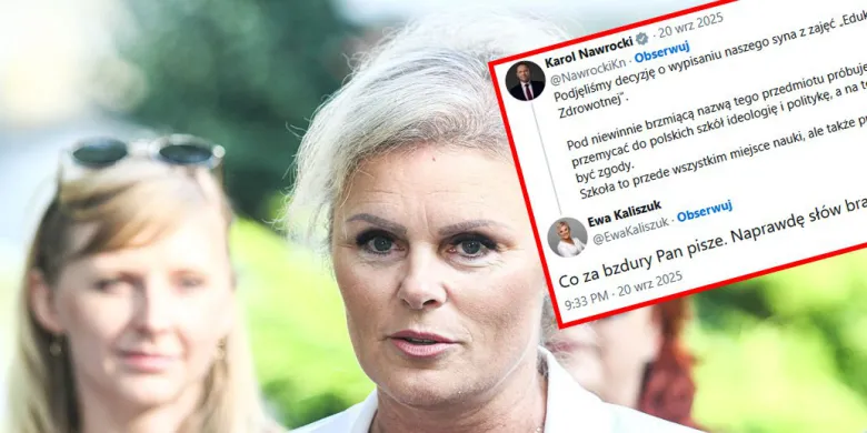 Para prezydencka wypisuje dziecko z edukacji zdrowotnej. Senator, Ewa Kaliszuk: "Bzdury pan pisze"